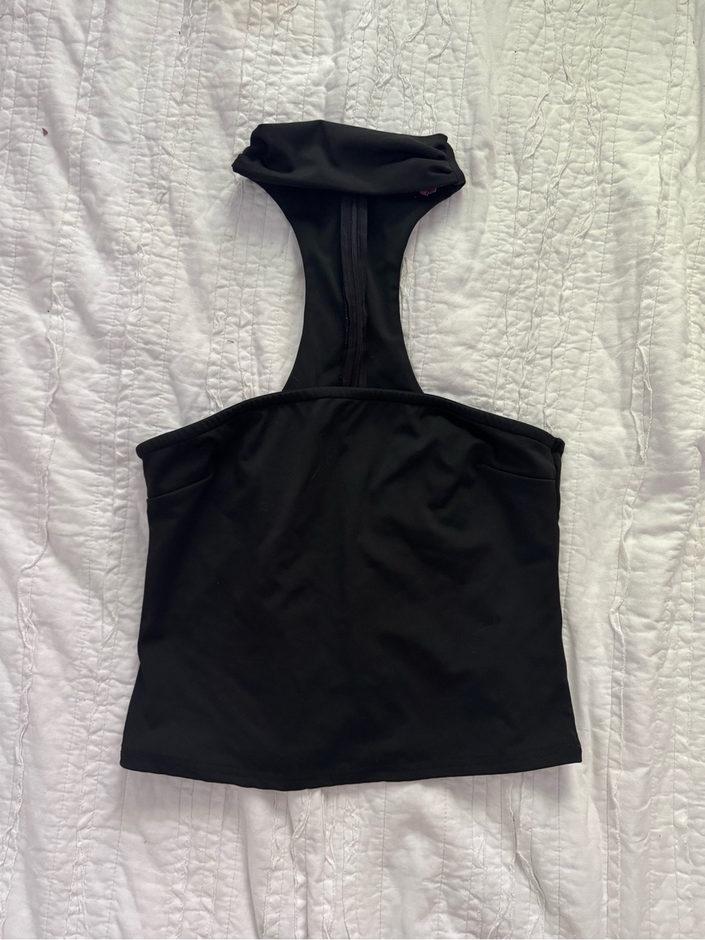 Edikted Black Halter Crop Top